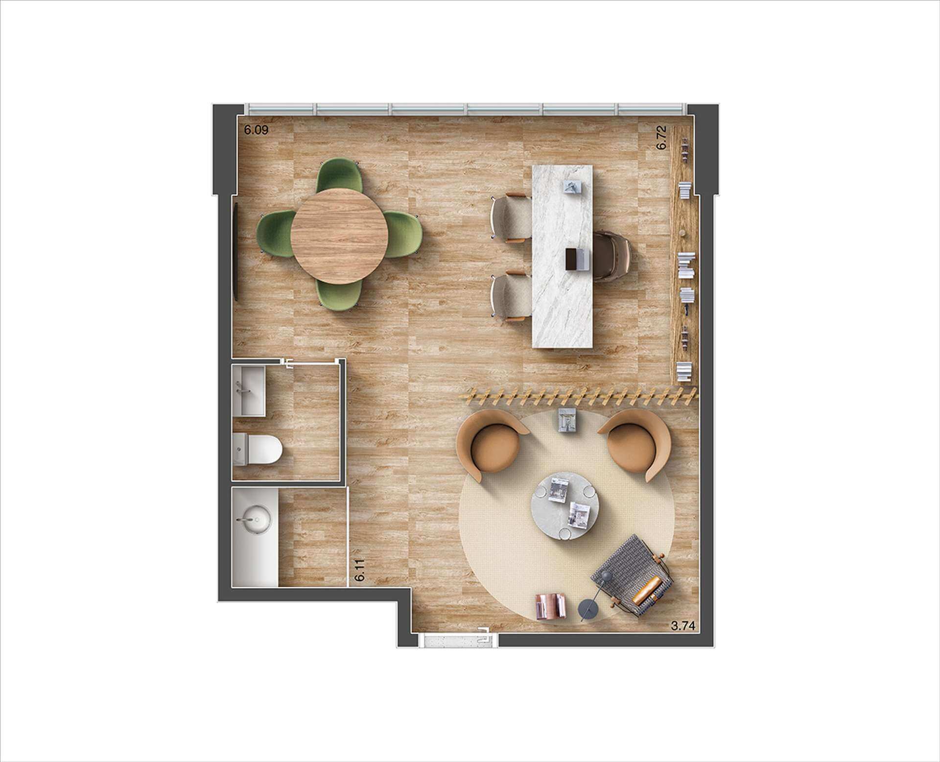 Planta Sala comercial